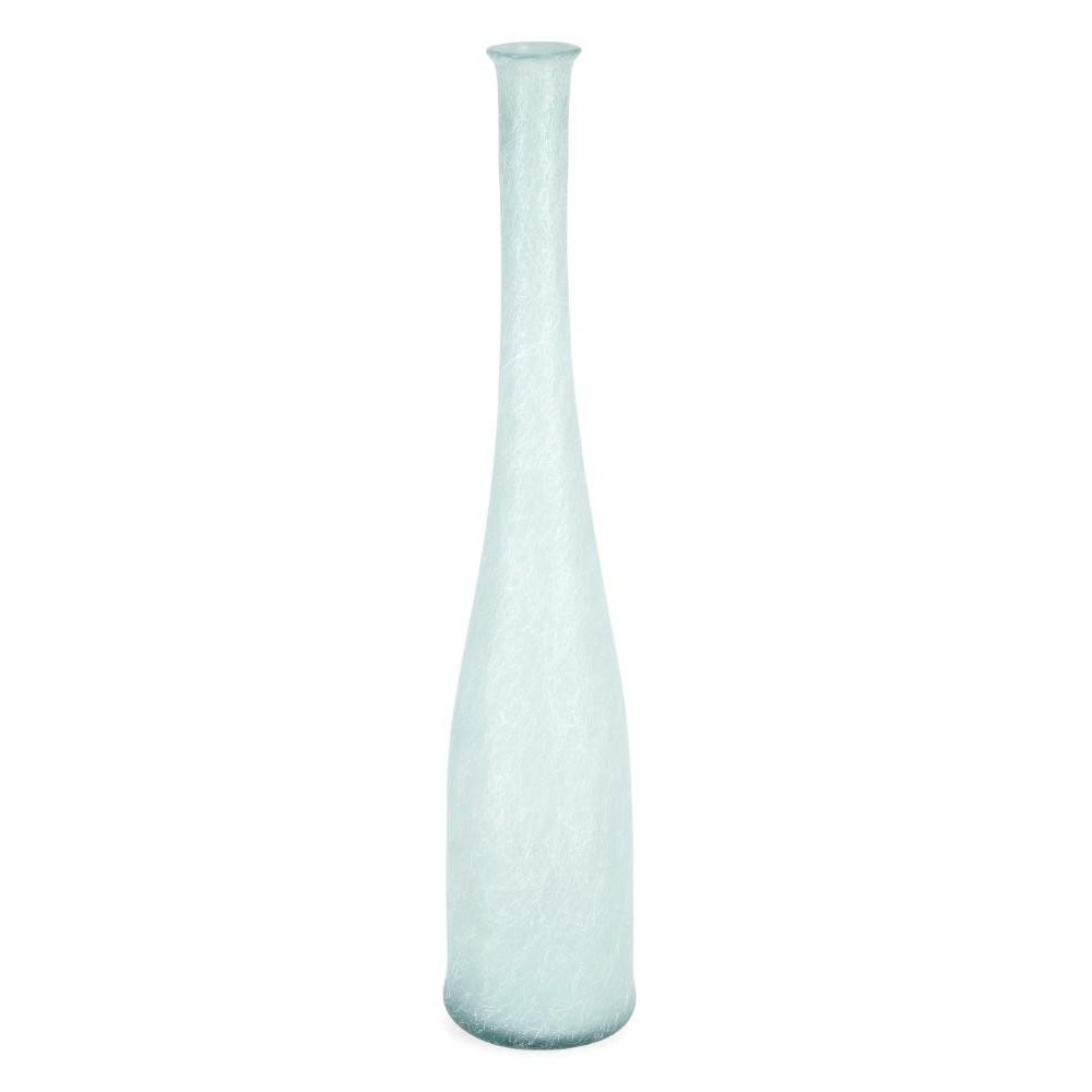 BOTTIGLIA ABBY VETRO AZZURRO SETA H.100